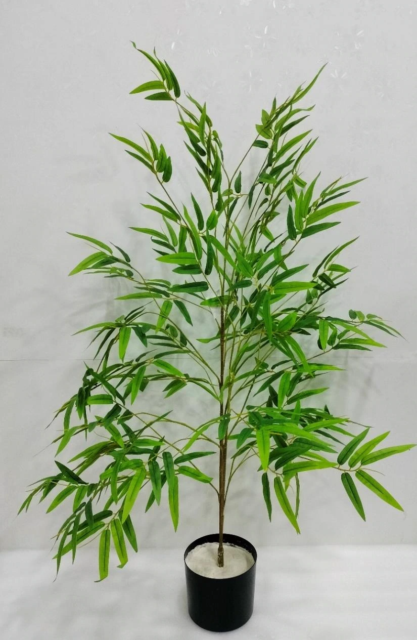 Bamboo Plant with Artificial Leaves x1 130cm